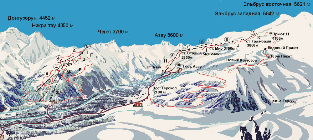 С сегодняшнего дня 16.12.16 все трассы на Эльбрусе открыты для лыжников