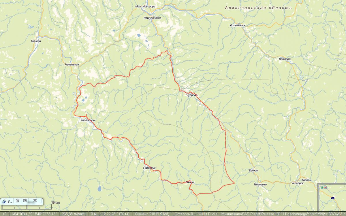 Карта архангельск карпогоры дорога